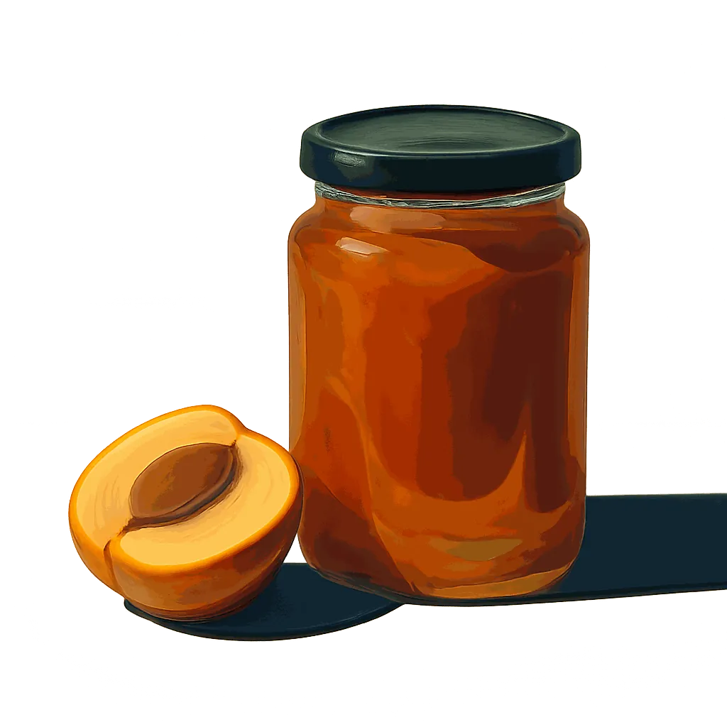 Apricot glaze